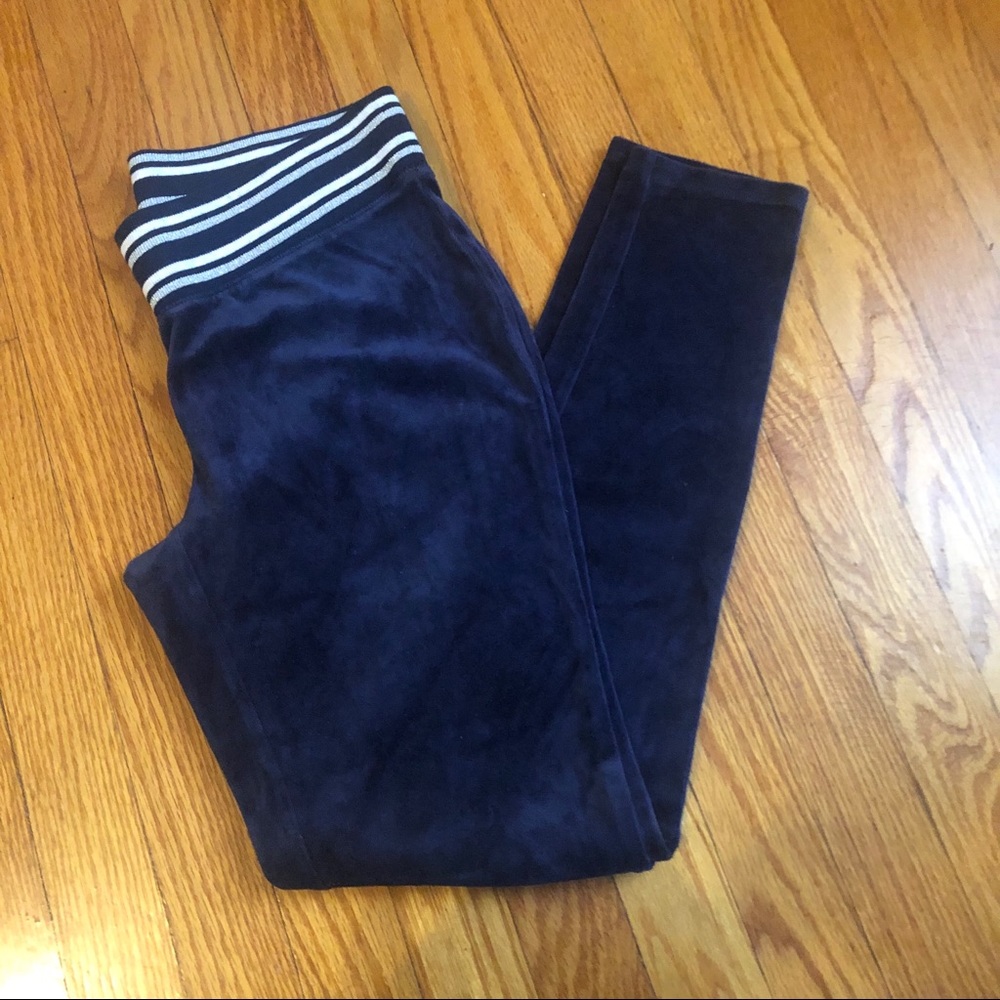 Victoria Secret blue velour leggings